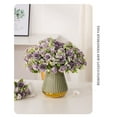 thumbnail image 4 of Nvzi 3 piezas de flores artificiales de tacto real, flores falsas para decoración del hogar, oficina, boda, arreglo de ramo de flores falsas para decoración (Q105), 4 of 5