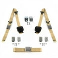 thumbnail image 1 of Kit de Ceinture de Sécurité Rétractable pour Banc d'Avion 3 Points Tan avec Support et 3 Ceintures pour 1958-1967 Type 1, 1 of 1