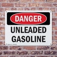 thumbnail image 4 of (2 Pack) Unleaded Gasoline OSHA Danger Sign 18 Inch X 12 Inch Plastic Sign, Weather Resistant, UV Protected for Workplace, Business, and Construction Site, Made in the USA, 4 of 8