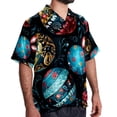 thumbnail image 2 of Easter Men's Casual Hawaiian Shirts, Printed Button Down Short Sleeve Summer Beach Tops with Spread Collar - Unisex, 2 of 6