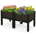 thumbnail image 1 of Topbuy Outdoor 2 Set Planter Vertical Elevated Raised Garden Bed Planter Box Kit for Backyard Patio, 1 of 8