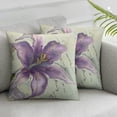 thumbnail image 3 of nygtbtfer Throw Pillow Covers, Couch Pillows Covers, Set of 2 Holiday Throw Pillow Covers, Vintage Iris Pastorable Floral, Decorative Throw Pillow Covers, Throw Pillows Covers White, 3 of 7