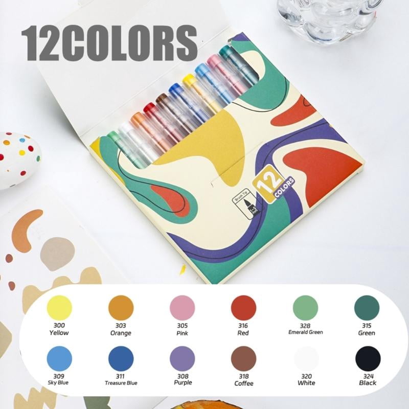 CEORPER Artist Acrylic Markers With Quick Dry Formulas Ergonomic Barrels For Drawing