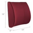 thumbnail image 5 of DMI Lumbar Support Cushion Burgundy Foam Aids to Daily Living 555-7921-0700 - 1 Ct, 5 of 9