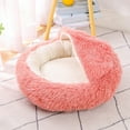 thumbnail image 5 of Clearance Sales karymi Semi Enclosed Kitty Bed Indoor Pet Bed with Cover Non Slip Artificial Fluff Shells Shaped Pet Bed Dog Bed Winter Warm Cats Bed Clearance Sales Holiday Gifts Weekly Deal, 5 of 6