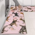 thumbnail image 2 of Kitchen Rugs Sets Of 2,Dogs with Pioneer Flower Anti Fatigue Kitchen Mat Rugs Non Slip Washable,Decorative Kitchen Floor Mats for Kitchen,Sink,Laundry,17"X47", 2 of 5