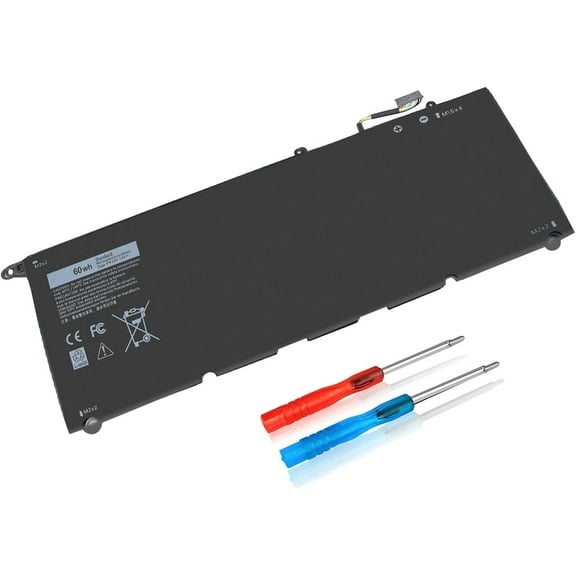 Perhanmm 60Wh Type PW23Y 7.6V TP1GT RNP72 XPS 13 9360 Laptop y Replacement for Dell XPS13 13-9360 P54G P54G002