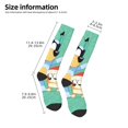 thumbnail image 2 of Masiiu Bluey Print Adult Crew socks, Comfortable Novelty Colorful Patterned, Breathable, Stylish Colorblock for Men Women, 2 of 6