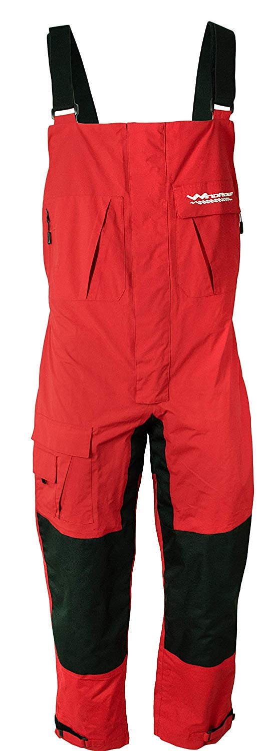 WindRider Pro Foul Weather Gear Fishing Bibs/Sailing Bibs 6 Pockets