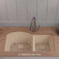 thumbnail image 2 of 32" x 20" Quartz Kitchen Sink, 70/30 Double Bowl Sink, Drop-in Sink, Undermount Sink, Granite Kitchen Sink, Beige Kitchen Sink, Lexicon Platinum LP-7030-B-SO, 2 of 7
