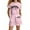 Pink, variant on CAIXIA Girls Clothing 2 Piece Summer Set Girls Fashion Casual Letter Print Short Sleeve and Shorts Set Loose Fit Summer Outfit,13-14 Years