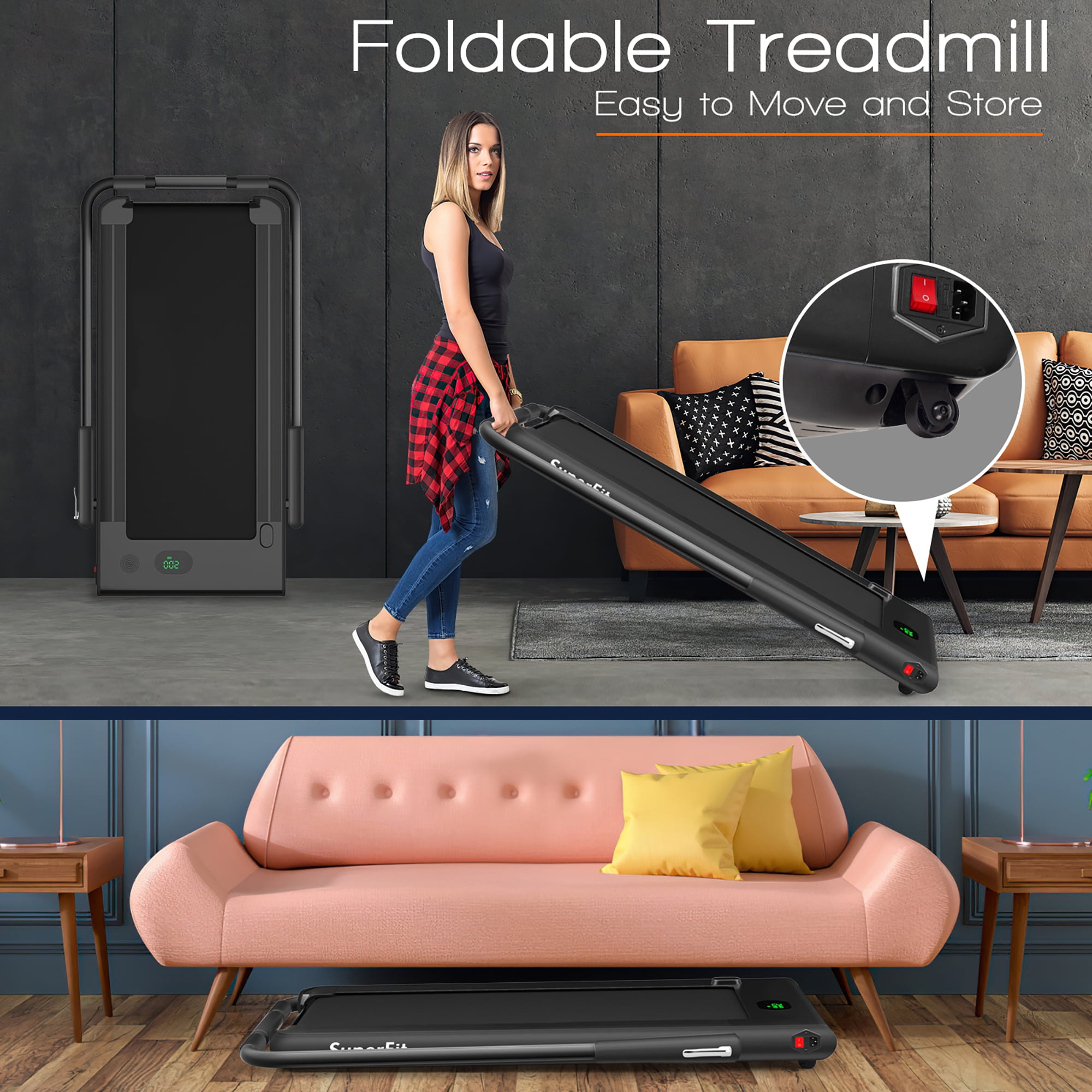 Store under bed treadmill hot sale