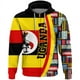 thumbnail image 2 of Sudadera con capucha africana con la bandera del país de UGANDA, sudaderas unisex con estampado 3D, ropa de calle unisex 2024, sudadera con capucha y cremallera, chaqueta informal, ropa de chándal, 2 of 4