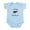 Sky Blue, variant on CafePress - Aspen Body Suit - Baby Light Bodysuit, Size Newborn - 24 Months