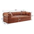 thumbnail image 2 of avobird 78" Convertible Sofa Bed, 5-in-1 Corduroy Futon Pull Out Couch, No Assembly Boneless Sleeper Sofa for Living Room & Bedroom, Orange, 2 of 5