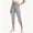 #Gray, variant on Women's Drawstring Elastic Waist Cargo Capri Pants,Casual Cropped Trousers with Multi Pockets for Summer Wear,Beige,Women's Capri L