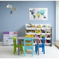 thumbnail image 6 of Humble Crew Kids Wood Activity Table and 4 Chairs Set, Multi-Color, Ages 3-6, 6 of 7