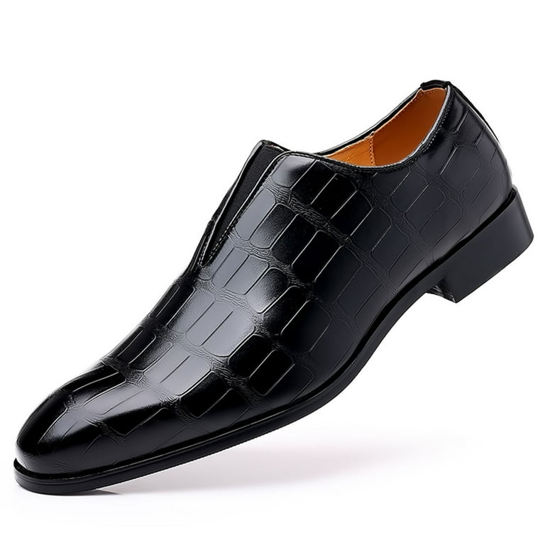 Entyinea Comfortable Dress Shoes for Men Fashion Comfy Leather Dress Casual Loafer Shoe,Black 12.5 - Walmart.com Entyinea Comfortable Dress Shoes for Men Fashion Comfy Leather Dress Casual Loafer Shoe,Black 12.5 - Walmart.com