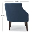 thumbnail image 4 of Davidson Contemporary Button-Tufted Fabric Club Chair, 4 of 9