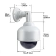thumbnail image 5 of Cámara De Seguridad Simulada Monitor De Simulación Alimentado Por Batería Cámara De Bola Falsa Blanca Cámara De Vigilancia De Imitación Con Luz Led Intermitente Para Porche Al Aire Libre Jardín Patio Vogacara AF000595-00, 5 of 5
