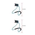 thumbnail image 3 of Bearachild Soporte de plástico para colgar en el cuello para teléfono inteligente, portátil, flexible, para dormitorio automotriz, soporte para Azul 2Conjunto, 3 of 6