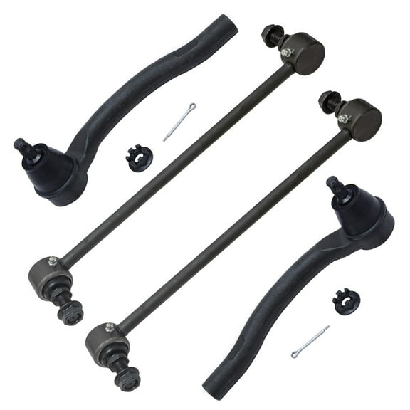 Detroit Axle - Front 4pc Suspension Kit for 2007-2013 Acura MDX, 10-13 ZDX, 09-15 Honda Pilot, 2 Sway Bars 2 Outer Tie Rods 2007 2008 2009 2010 2011 2012 2013 2014 2015 Replacement