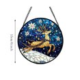 thumbnail image 3 of Fmbmuo Christmas Round Window Hanging , Vintage Durable Suncatcher Decor , For Xmas Tree Wreath Window Holiday Decor, 3 of 7
