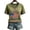 Olive Green, variant on Bexdxz Women's 9.11 Never Forget Printed V-Neck Short Sleeve T-Shirt Patriotic American Flag 2001-2026 25Th Anniversary Honor Tee for Everyday Wear Olive Green L