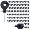 thumbnail image 1 of Electric Fence Insulator Screw-in Insulator Fence Ring Post Wooden Post Insulator with Insulator Socket Tool,100PCS,B, 1 of 5