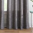 thumbnail image 4 of Martha Stewart Dayton 50"W x 84"L Grommet Indoor Curtain Panel, Set of 2, Charcoal, BCI Cotton, Recycled Polyester, Adult, 4 of 6