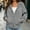 Gray, variant on Women's Hoodies Pullover Sevevn Fashion Loose Long Sleeve Pullover Hoodie Sweatshirt Fleece Jacket Coat Essentials Hoodie