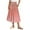Orange, variant on Mgmyaa Skirts for Women Floral Long Skirt Drawstring Pocket Elastic Waist Casual Summer Pleated Skirt