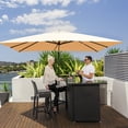 thumbnail image 1 of Costway Parasol Déporté de Patio 10 Pieds X 13 Pieds en Aluminium, Rotation 360°, Inclinaison, Beige, 1 of 10