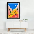 thumbnail image 6 of Lido Liguria - Illustration Beach Coastal Abstract Minimalist Modern Art Summer Geometric Black Framed Wall Art Print 5 x 7 inches, 6 of 7