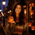 thumbnail image 4 of Halloween Hanging Lamp, Lighted Hangings Decorations for Home, Lamps Ornament for Halloween Decor Indoor & Outdoor, Yellow, 4 of 7