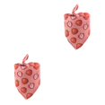 thumbnail image 2 of Methold Bufanda triangular con estampado de frutas, toalla de algodón para mascotas, accesorios de decoración de regalo para cuello de fresa de 25-45cm Fresa 2piezas Methold CBP281057, 2 of 6