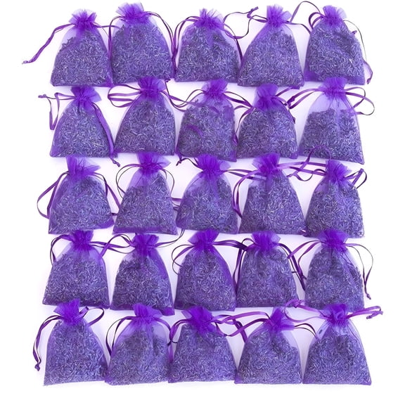 ZULAR 25 bags of dried lavender flowers lavender sachets for drawers and closets
