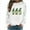 White, variant on Cadancy Saint Patricks Day Shirt Women Long Sleeve Crew Neck Irish Shamrock Graphic Cute Sweatshirts Pullover Loose Casual Holiday Trendy Tops