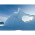 thumbnail image 2 of Zwick, Martin 18x15 Black Ornate Wood Framed with Double Matting Museum Art Print Titled - Iceberg frozen into the sea ice of the Uummannaq fjord system during winter-Greenland-Danish Territ, 2 of 4