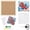 Style 3-Lobster, variant on DIY No-Sew Kinusaiga Fabric Art Kit with Frame and Tools, DIY Christmas Kintsugi Fabric Art Kit for Adults