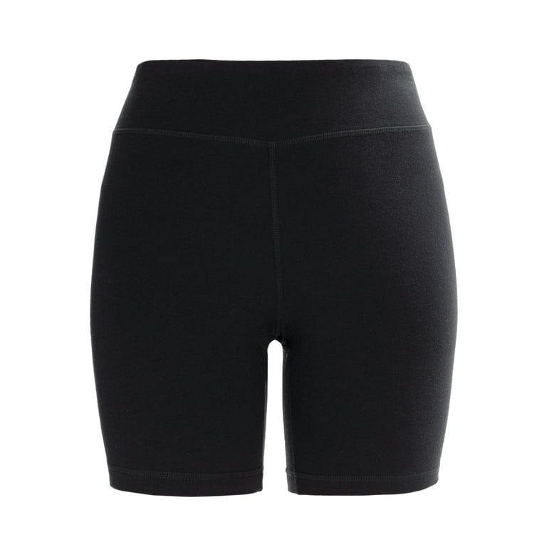 Black spandex hotsell shorts walmart