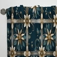 thumbnail image 6 of Designart "Gilded Floral Grandeur Victorian Style" Geometric Curtain Panels, 6 of 6