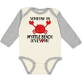 thumbnail image 3 of Inktastic Someone in Myrtle Beach Loves Me Boys or Girls Long Sleeve Baby Bodysuit, 3 of 5