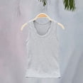 thumbnail image 5 of CPNG Girls and Boys Tank Tops Solid Color Sports Dance Basic Sleeveless Racerback Tank Tops Children's Athletic Dance Tops(Grey,11-12 Years), 5 of 9
