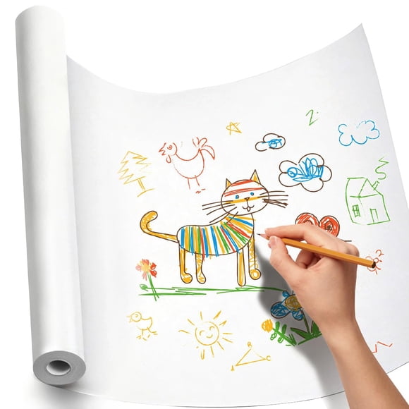Rollo de papel kraft blanco PH PERKHOMY 38 cm x 11,4 m