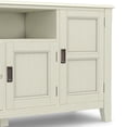 thumbnail image 4 of Simpli Home Burlington 72 inch Wide Solid Wood TV Stand in Antique White For TVs up to 80 inches, 4 of 13