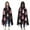 Black and Pink, variant on Wearable Blanket,Black and Pink Christmas Tree Pattern Hooded Wearable Flannel Blanket for Adults & Teens,Winter Poncho Shawl Wrap Cape Cozy Anti-Pill,50"x60"