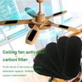 thumbnail image 1 of Ceiling Fan Activated Carbon Fiber Filter Blade Fan Filter Cotton Charcoal Purifier, 1 of 8