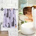 thumbnail image 7 of Yayeee 100% Cotton Hand Towels for Bathroom 16" x 28" Soft Absorbent Kitchen Towel, Purple Halloween Pumpkin, 7 of 7