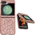 thumbnail image 5 of Compatible with Samsung Galaxy Z Flip 5 Case Glitter Bling Samsung Z Flip 5 Phone Case for Girls Cute Bumper Shockproof Protective Cases (Rose Gold), 5 of 14